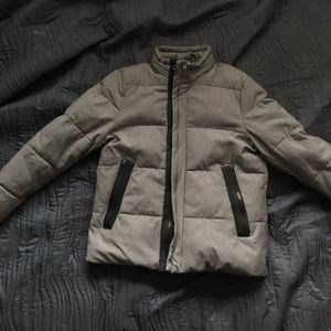 Zara Gray Puffer Size Medium